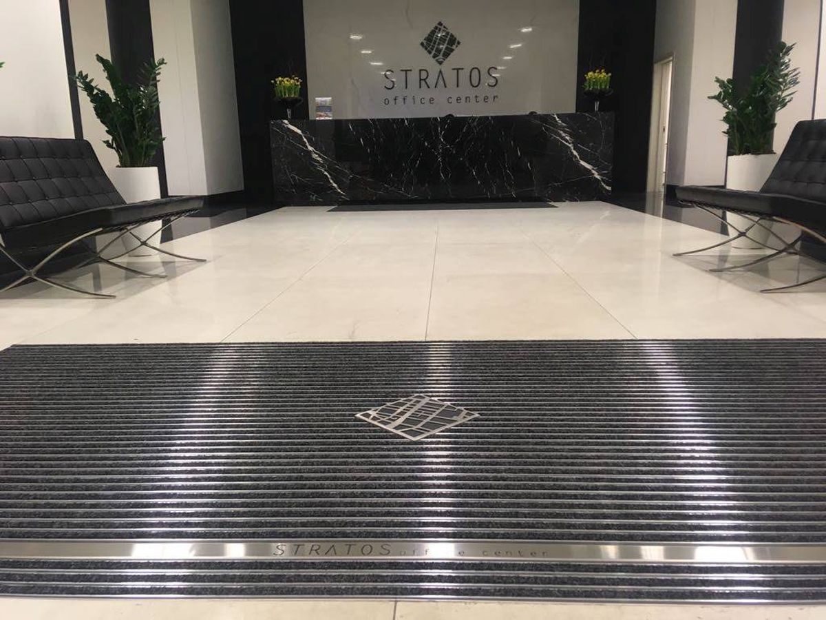 Custom-Made Aluminum Profile Mat with Company Name